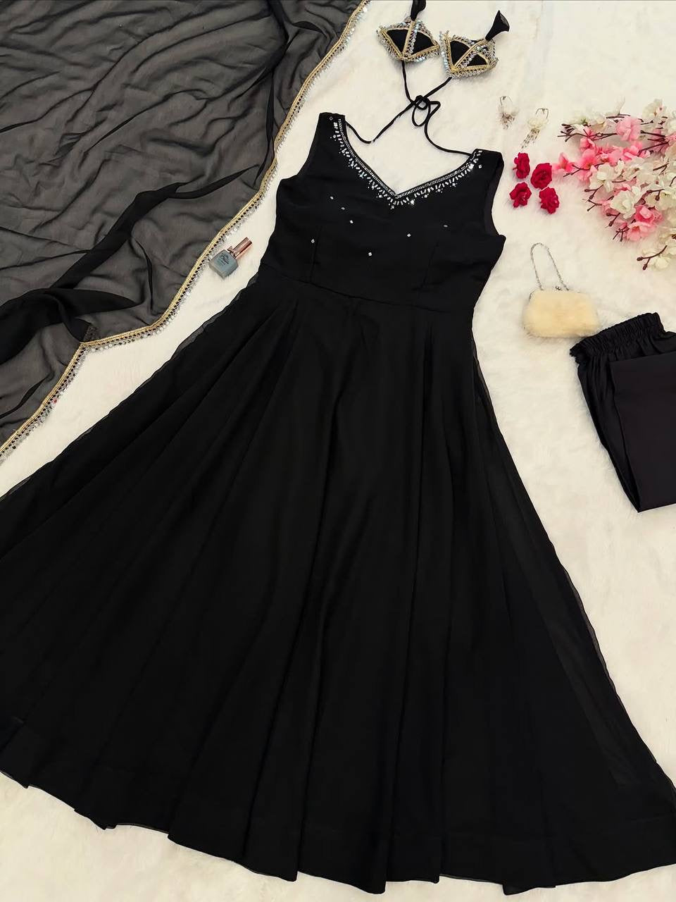 GEORGETTE ANARKALI SET