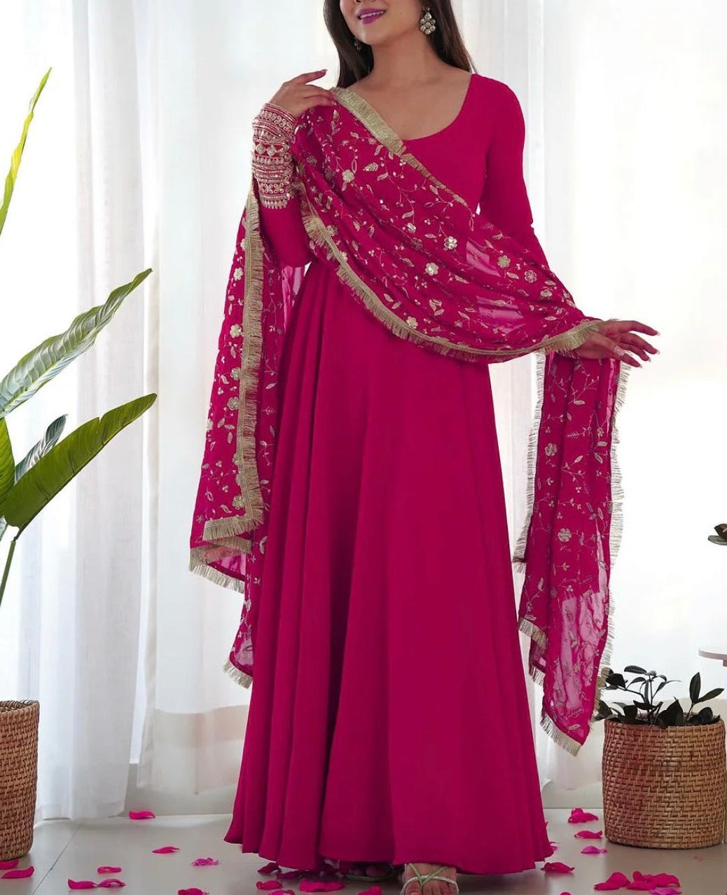 BEST SELLER  GOWN WITH HEAVY WORK DUPATTA