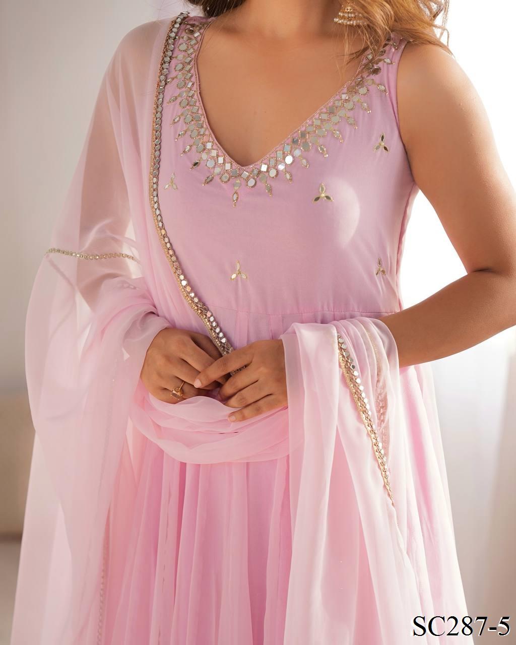 GEORGETTE ANARKALI SET