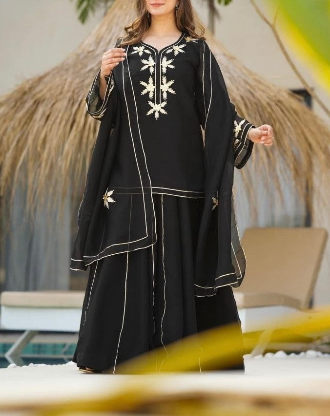 GOTTA PATTI KURTA PLAZZO SET