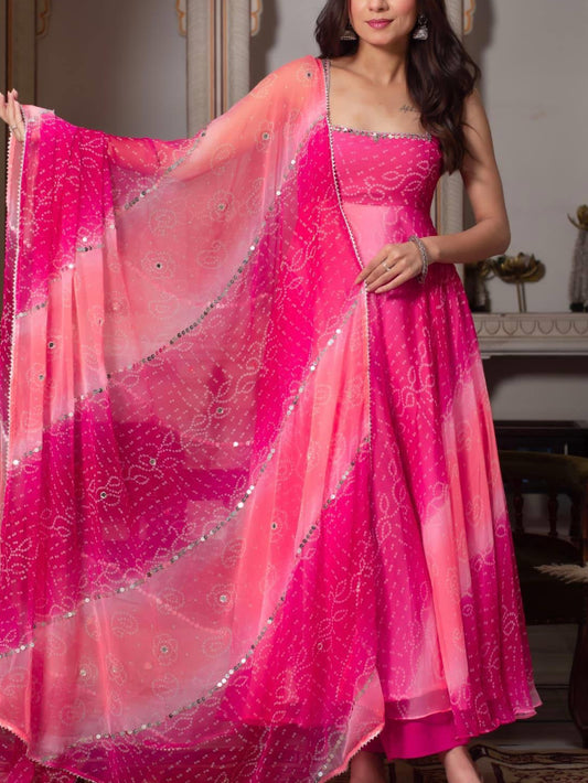GERORRGET CHIFFON GOWN SET