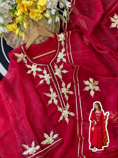 GOTTA PATTI KURTA PLAZZO SET