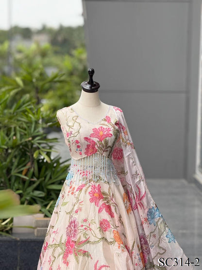 PURE JIMMY ORGANZA LEHENGA