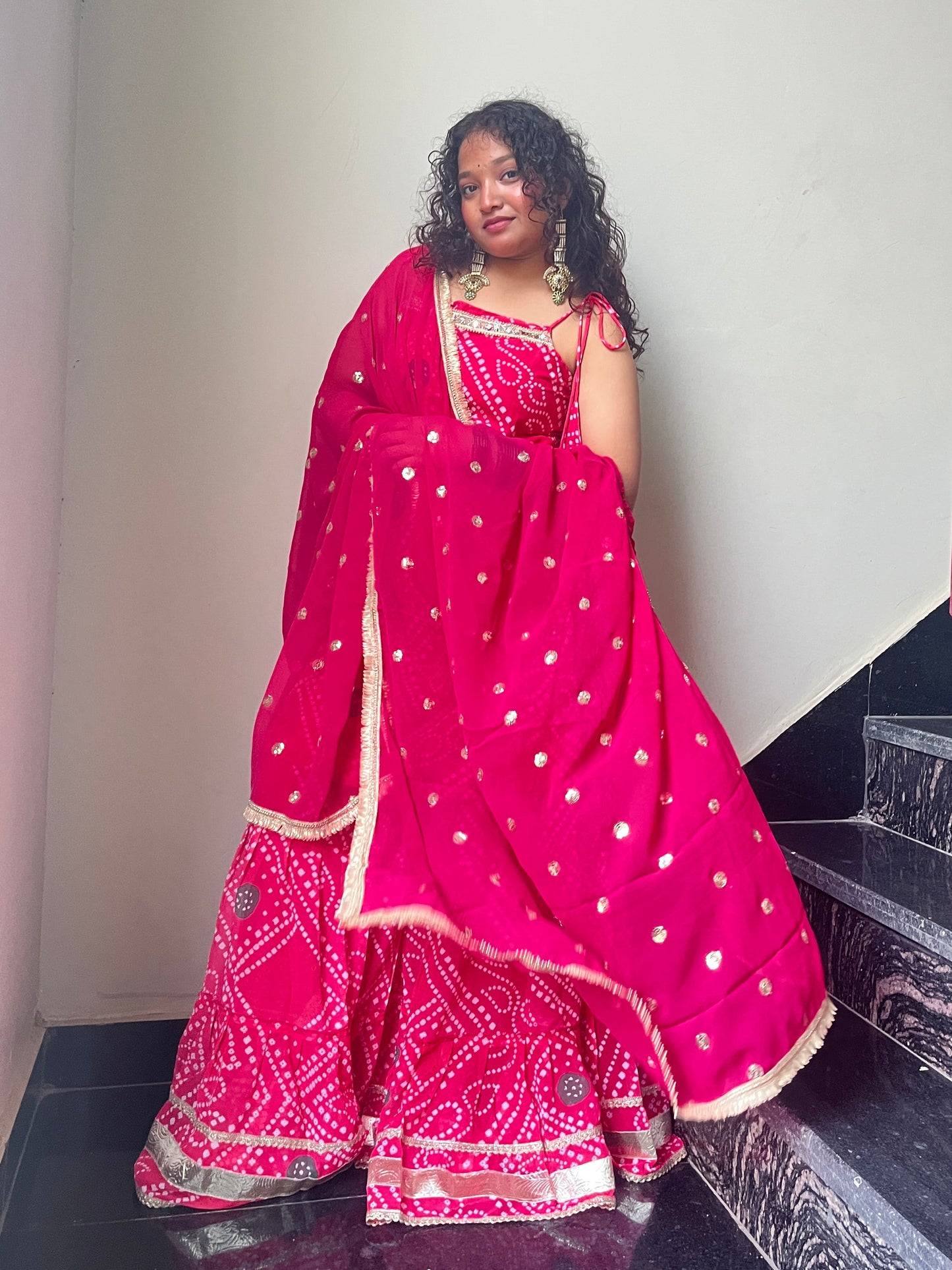 FAUX GEORGETTE SHARARA SET