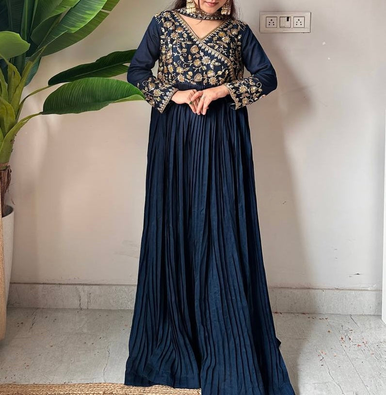 FULLY FLARE GOWN PANT WITH DUPATTA