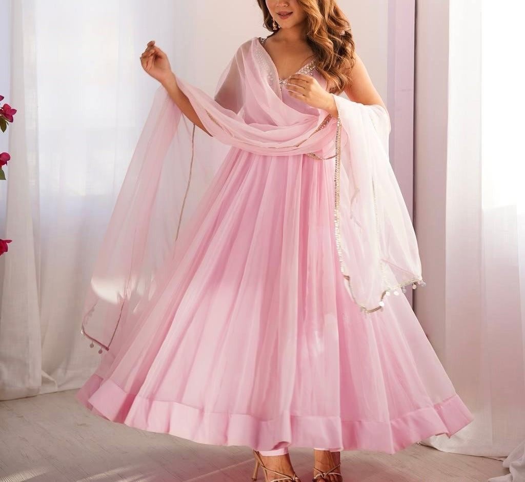 GEORGETTE ANARKALI SET