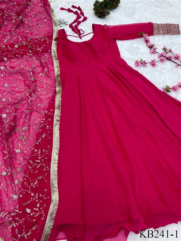 BEST SELLER  GOWN WITH HEAVY WORK DUPATTA