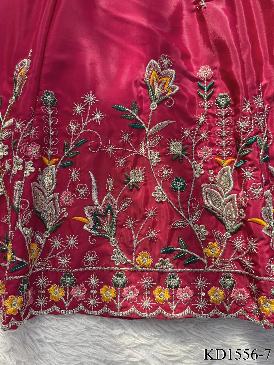 NATURAL CREPE SILK ANARKALI SET