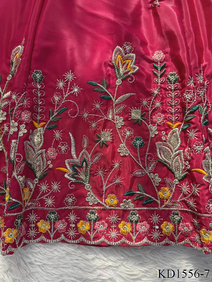 NATURAL CREPE SILK ANARKALI SET