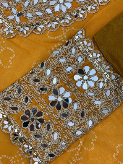 Beautifull Faux Georgette Embroidery Work Kurti