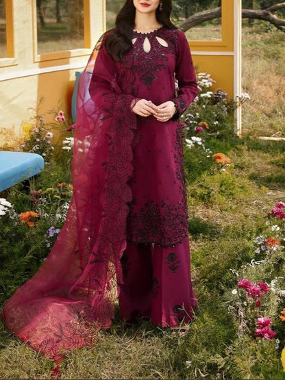 Designer Party Wear Look Pure Satin Rayon Top and Palazzo with Dupatta Set