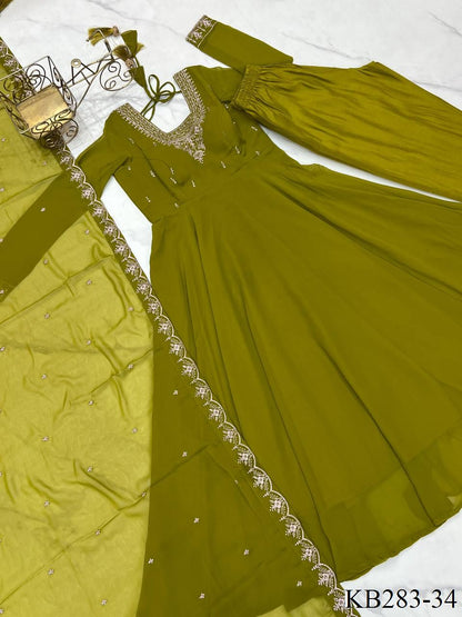 HEAVY PURE SOFT FAUX GEORGETTE ANARKALI