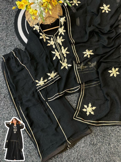 GOTTA PATTI KURTA PLAZZO SET