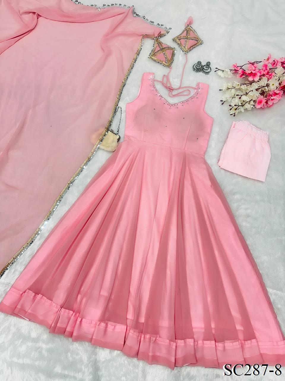 GEORGETTE ANARKALI SET