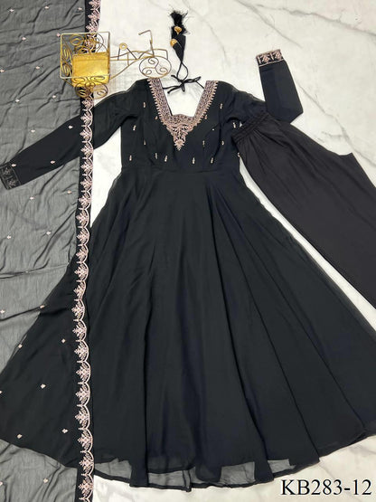 HEAVY PURE SOFT FAUX GEORGETTE ANARKALI