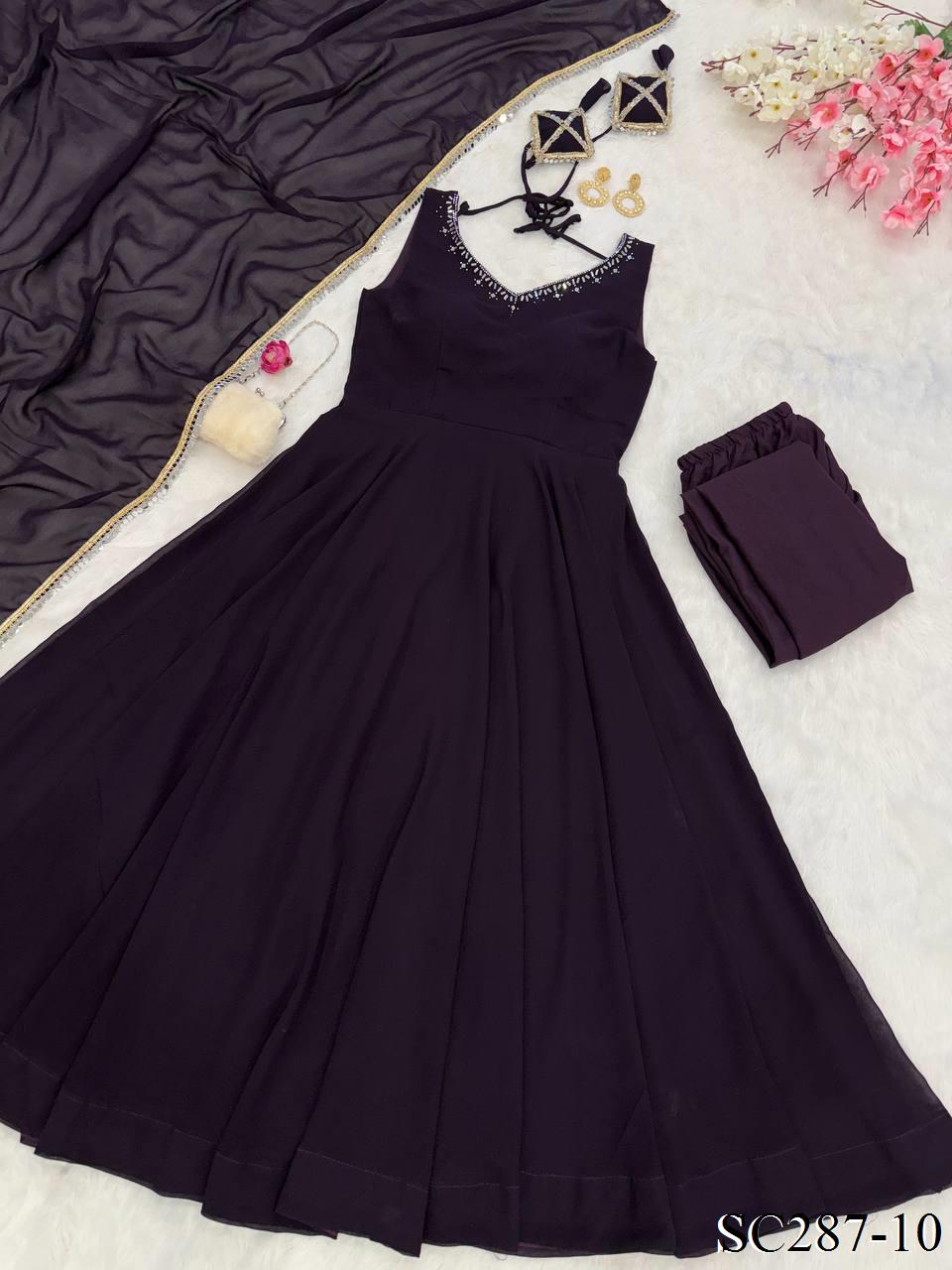 GEORGETTE ANARKALI SET