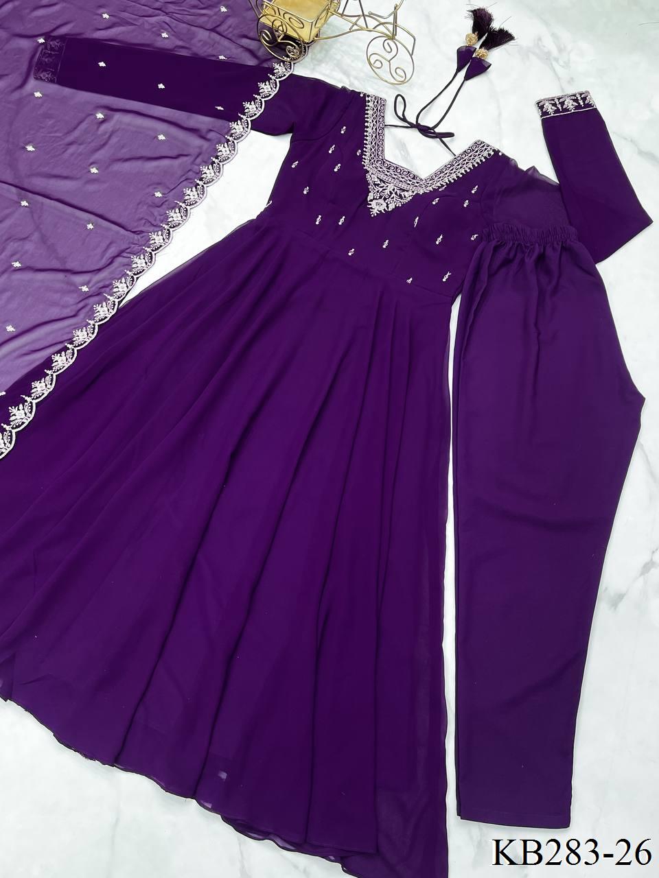 HEAVY PURE SOFT FAUX GEORGETTE ANARKALI