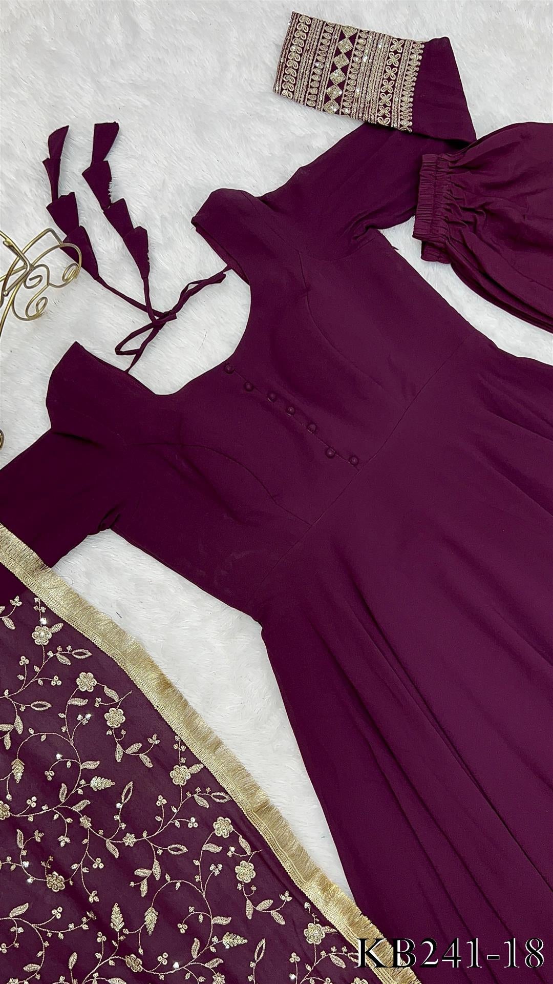 BEST SELLER  GOWN WITH HEAVY WORK DUPATTA