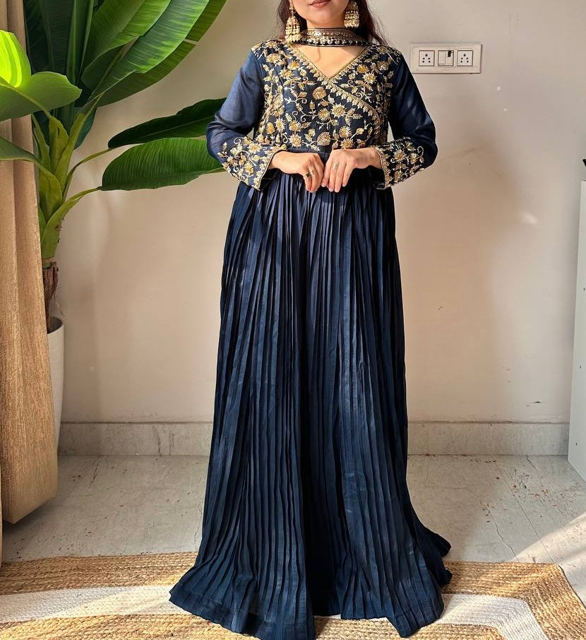 FULLY FLARE GOWN PANT WITH DUPATTA