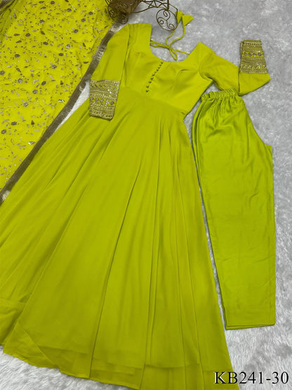 BEST SELLER  GOWN WITH HEAVY WORK DUPATTA