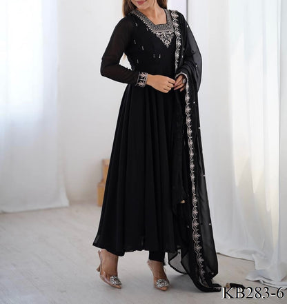 HEAVY PURE SOFT FAUX GEORGETTE ANARKALI