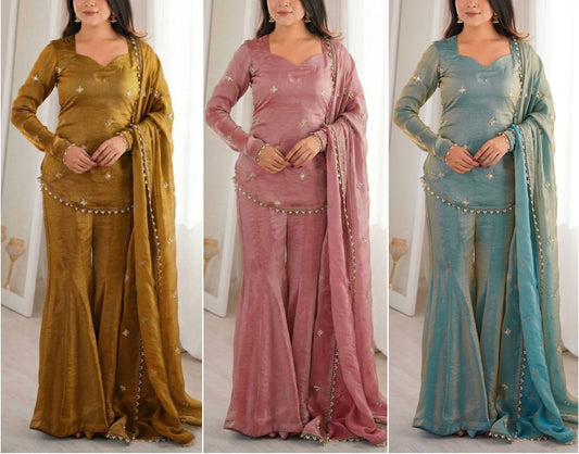 FENDY SILK CORSET BACK SET