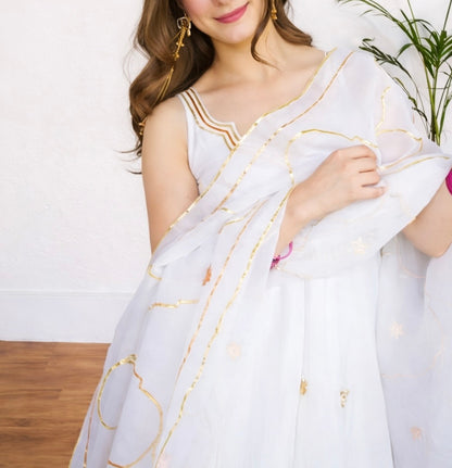 PURELY HANDMADE ANARKALI PLAZZO SET