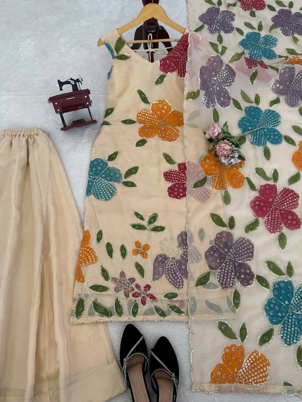 ORGANZA SILK BRUSH PRINT SET