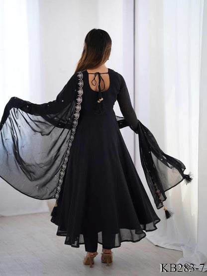 HEAVY PURE SOFT FAUX GEORGETTE ANARKALI
