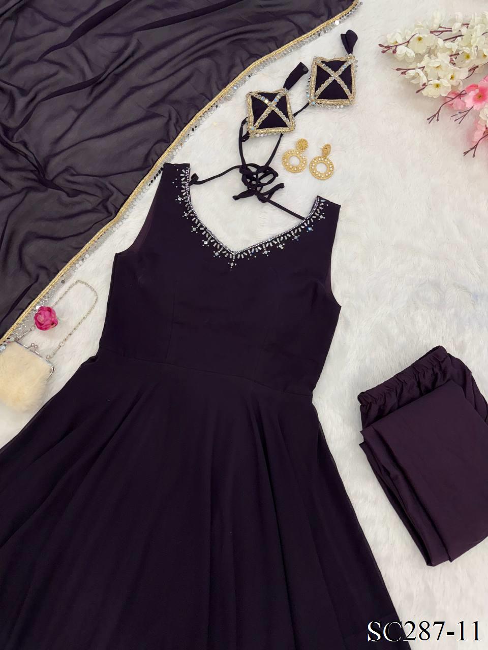 GEORGETTE ANARKALI SET