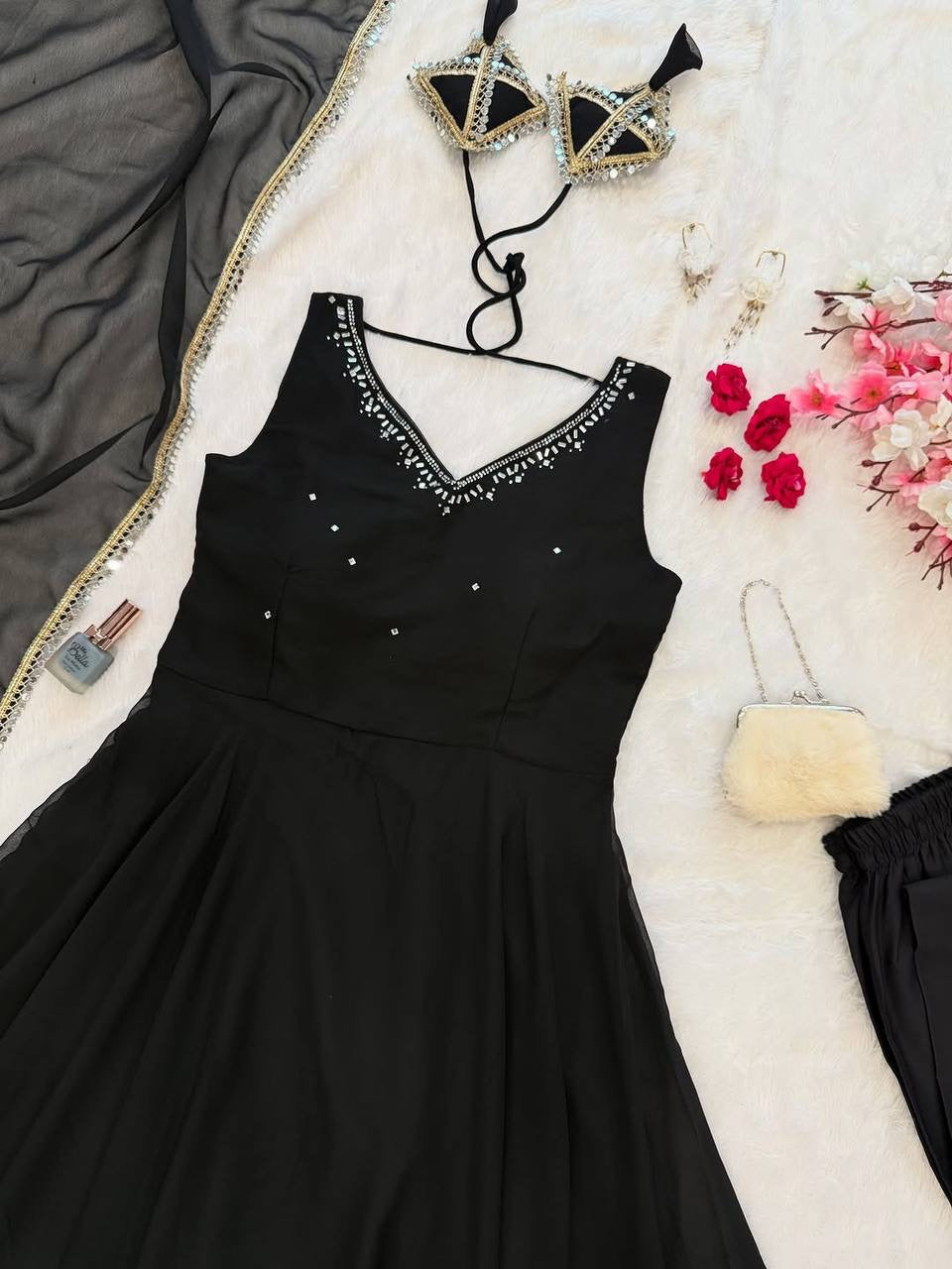 GEORGETTE ANARKALI SET