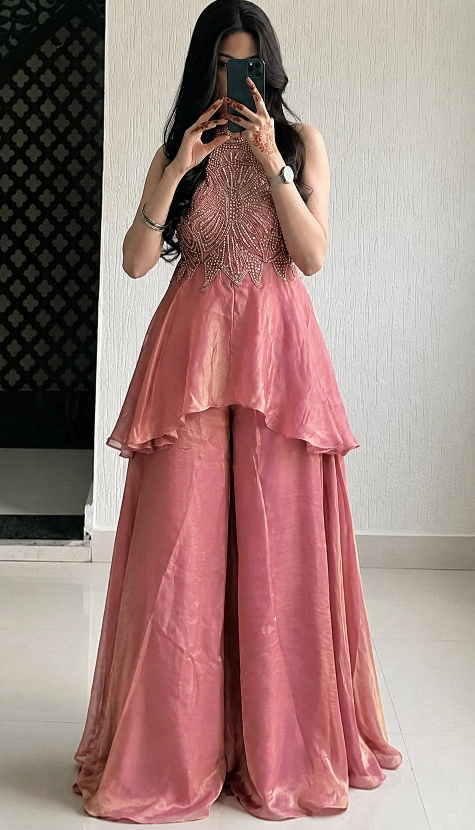 Full Neck Top and Sharara Plazzo