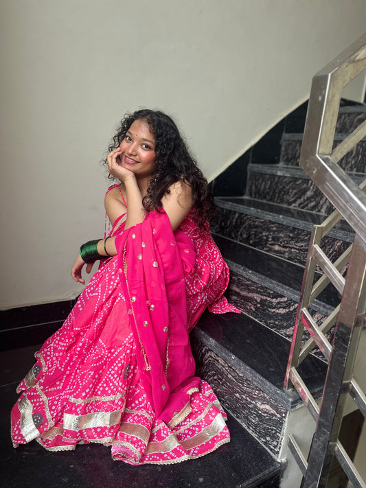 FAUX GEORGETTE SHARARA SET