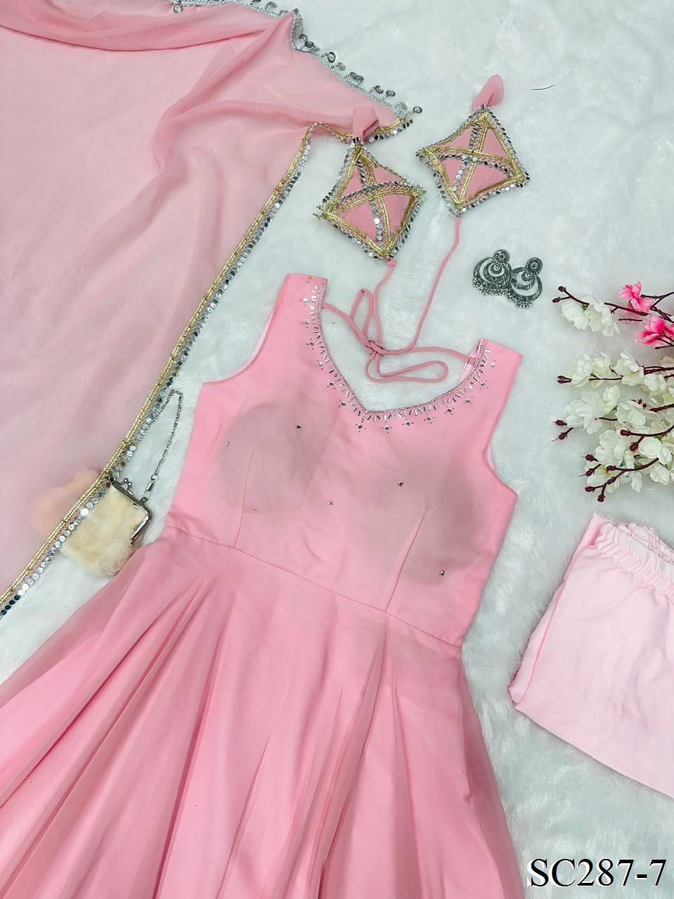 GEORGETTE ANARKALI SET