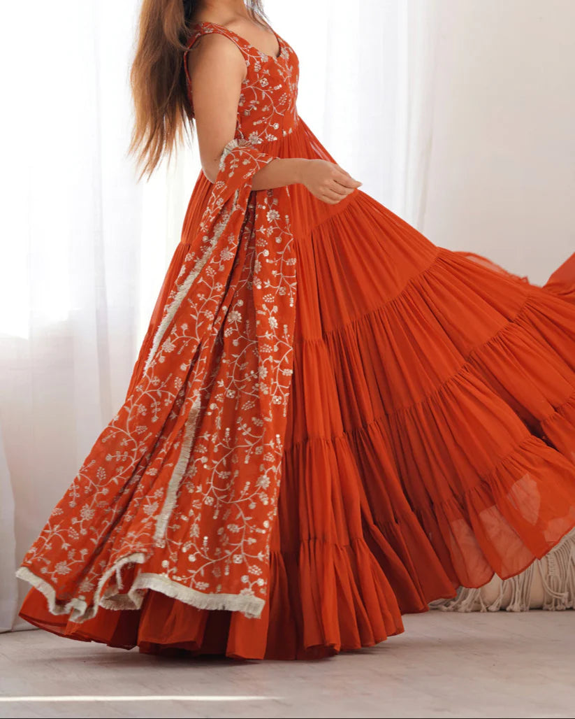 12 MTR FULLY FLARED ANARKALI SET