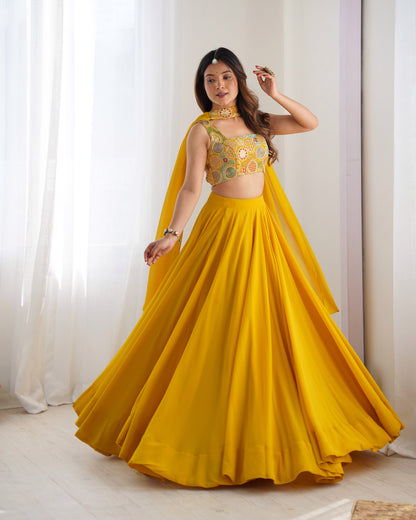 FULLY READY TO WEAR DESIGNER LEHENGA CHOLI DRESS BAZZAR