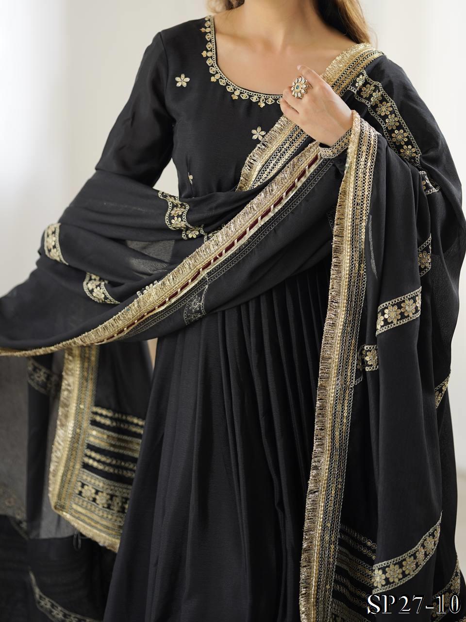CHINNON HEAVY ANARKALI SUIT SET