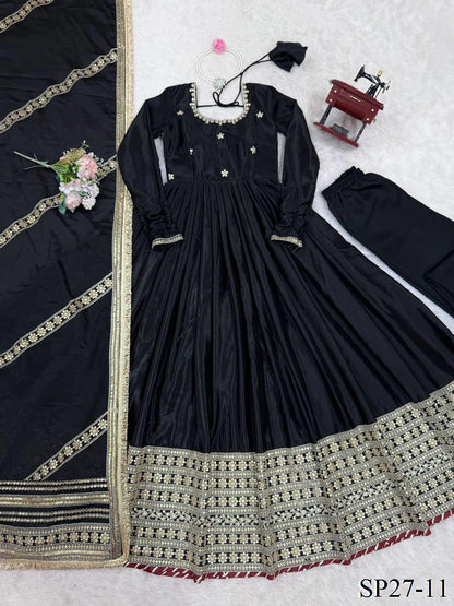 CHINNON HEAVY ANARKALI SUIT SET