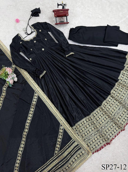 CHINNON HEAVY ANARKALI SUIT SET