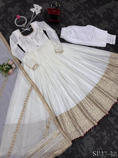 CHINNON HEAVY ANARKALI SUIT SET
