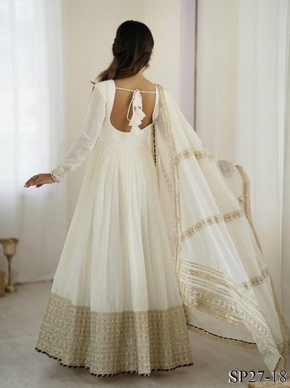 CHINNON HEAVY ANARKALI SUIT SET