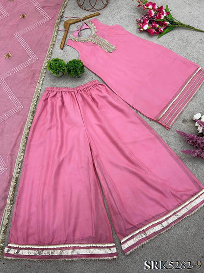 TABBY ORGANZA SHARARA SET