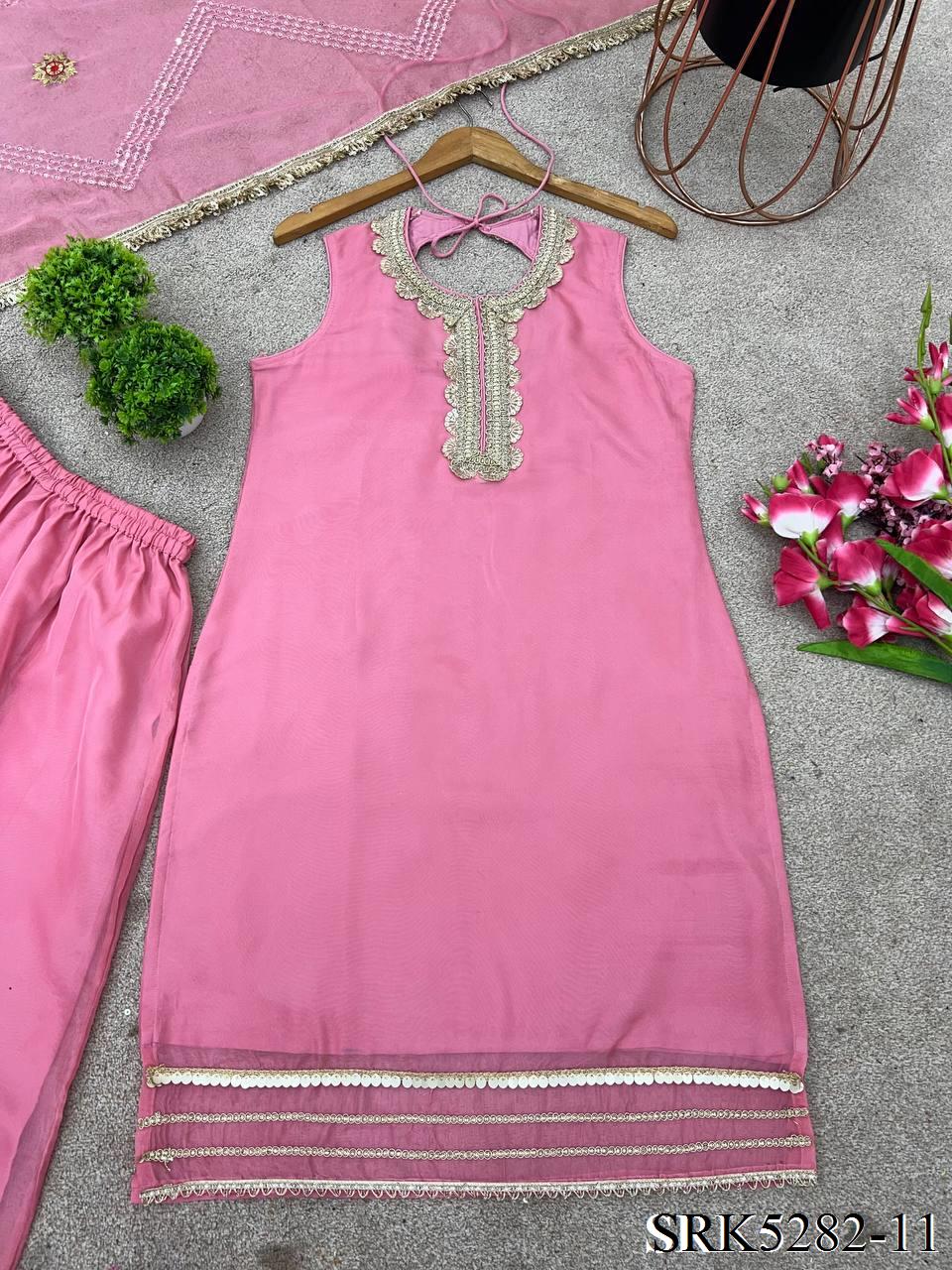 TABBY ORGANZA SHARARA SET