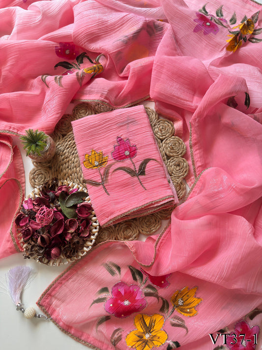PREMIUM CRUNCHY CRUSH SAREE