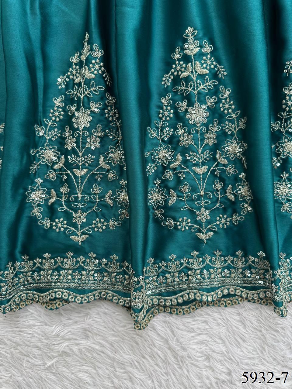 Embroidery and Sequence Work Anarkali Suit Set