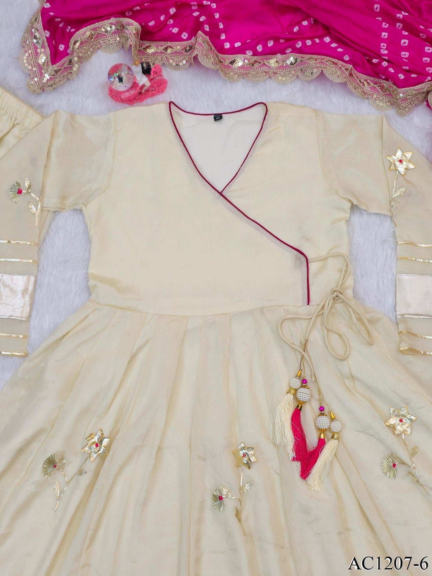 CHINNON HANDMADE WORK ANARKALI SET