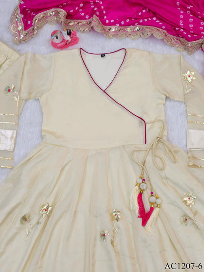 CHINNON HANDMADE WORK ANARKALI SET