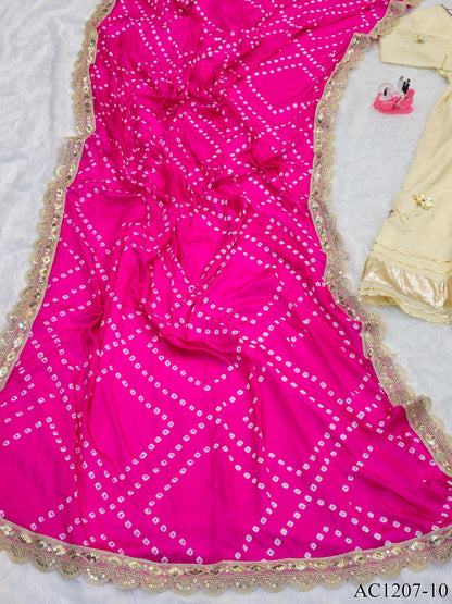 CHINNON HANDMADE WORK ANARKALI SET