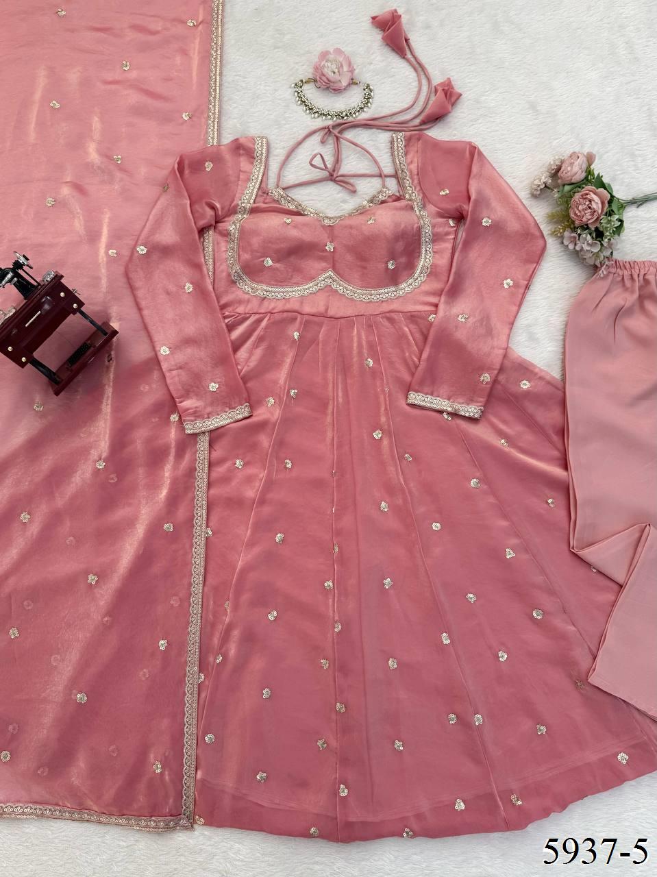 FENDY SILK VIRAL GOWN SET