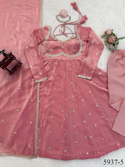 FENDY SILK VIRAL GOWN SET